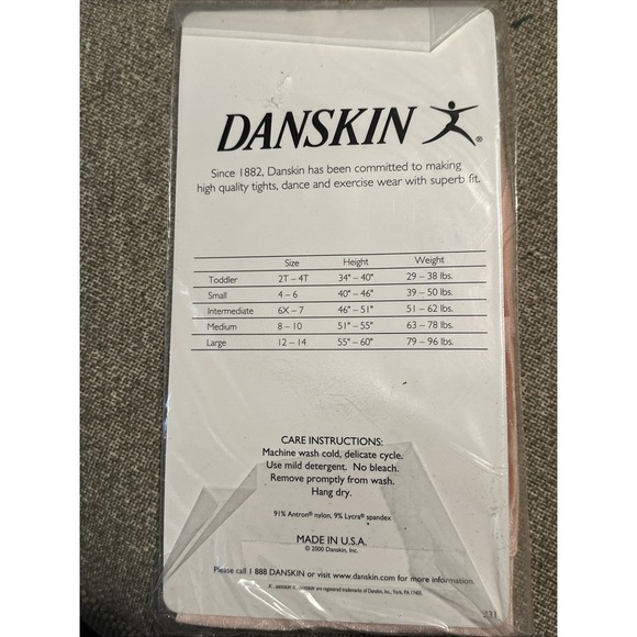 2 Danskin Ultra Shimmery Footed Tights Theat Pink Girl Large Styl 331 Dance Wear - Picture 8 of 9